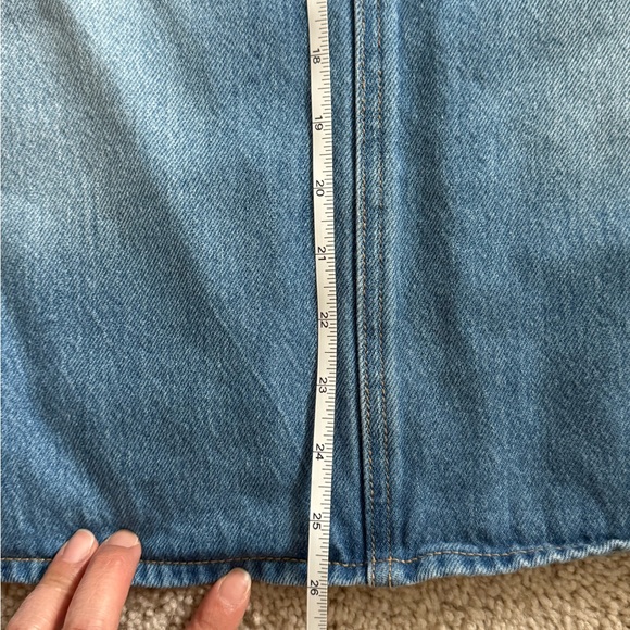 Old Navy Extra High Rise Demin Midi Skirt - Picture 2 of 5